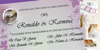 Karmina and Ronaldo's Wedding Designs!